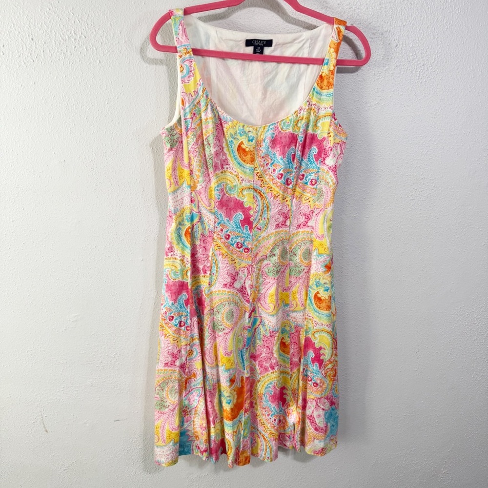 Chaps Vibrant Paisley cotton  Dress size 12